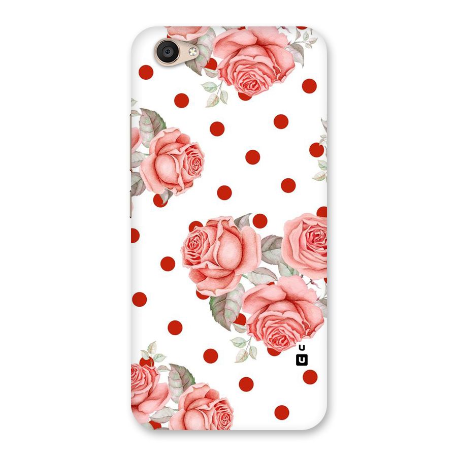 Red Peach Shade Flowers Back Case for Vivo V5 Plus
