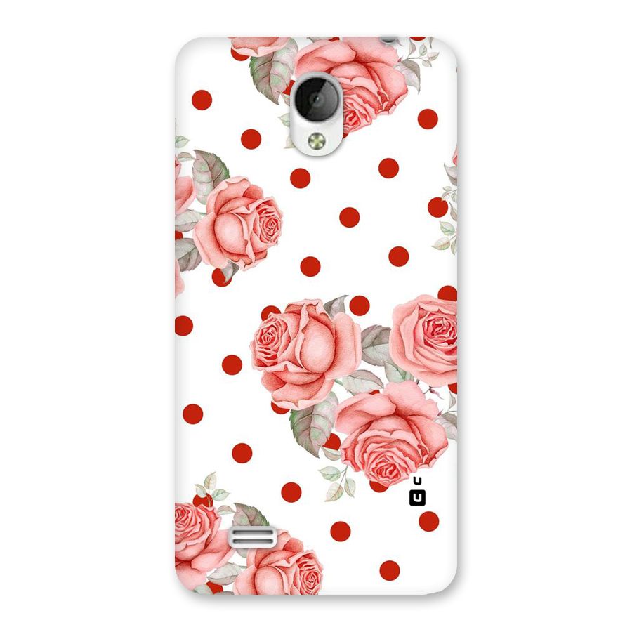 Red Peach Shade Flowers Back Case for Vivo Y21
