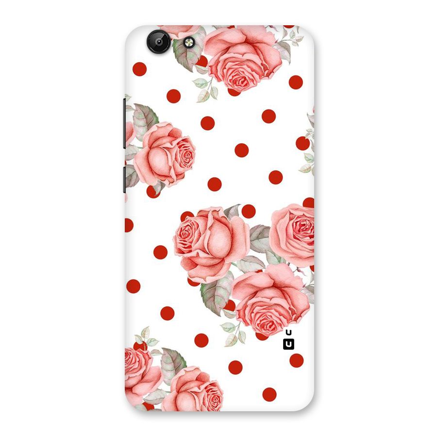 Red Peach Shade Flowers Back Case for Vivo Y69