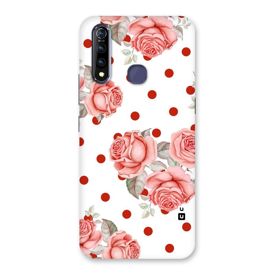 Red Peach Shade Flowers Back Case for Vivo Z1 Pro