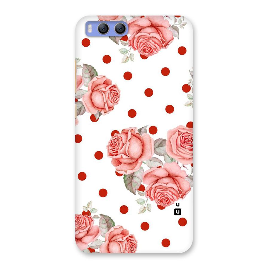 Red Peach Shade Flowers Back Case for Xiaomi Mi 6