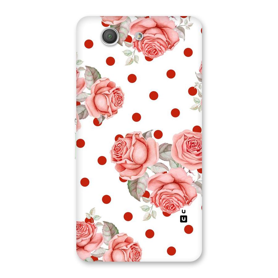 Red Peach Shade Flowers Back Case for Xperia Z3 Compact