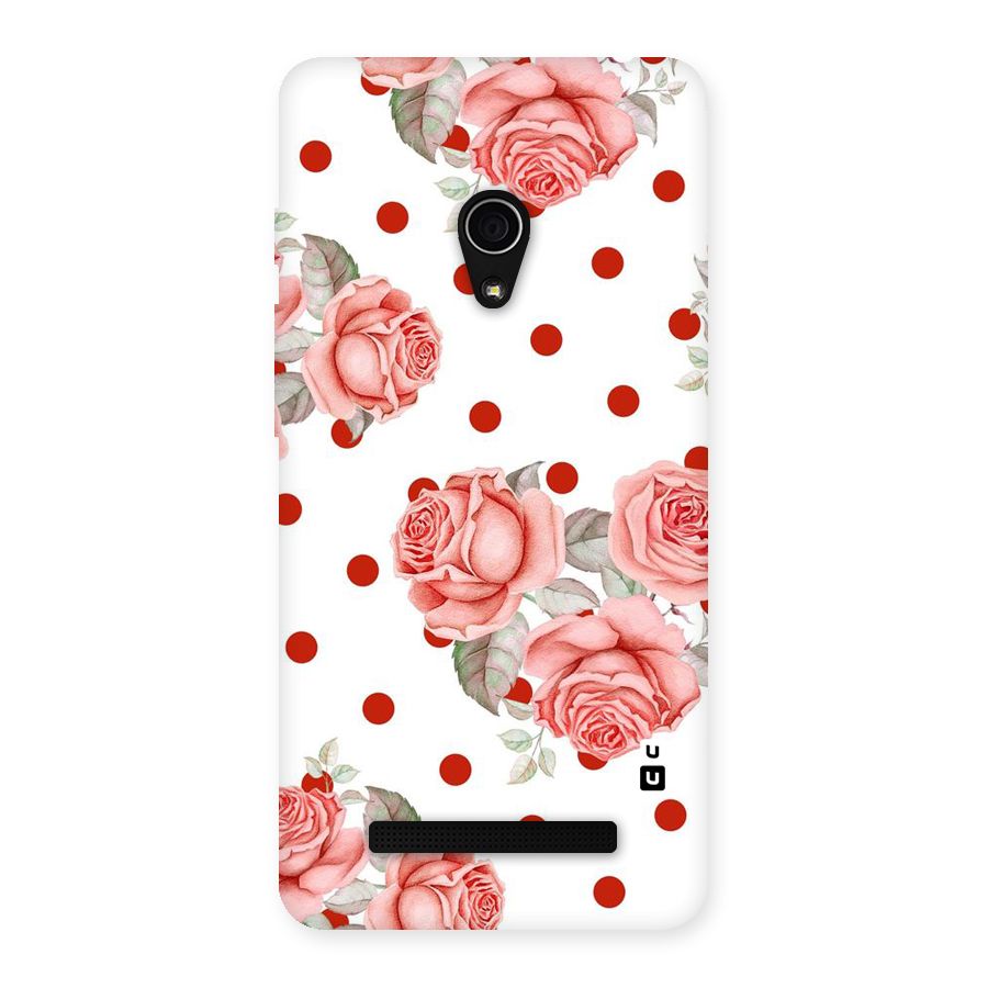 Red Peach Shade Flowers Back Case for Zenfone 5