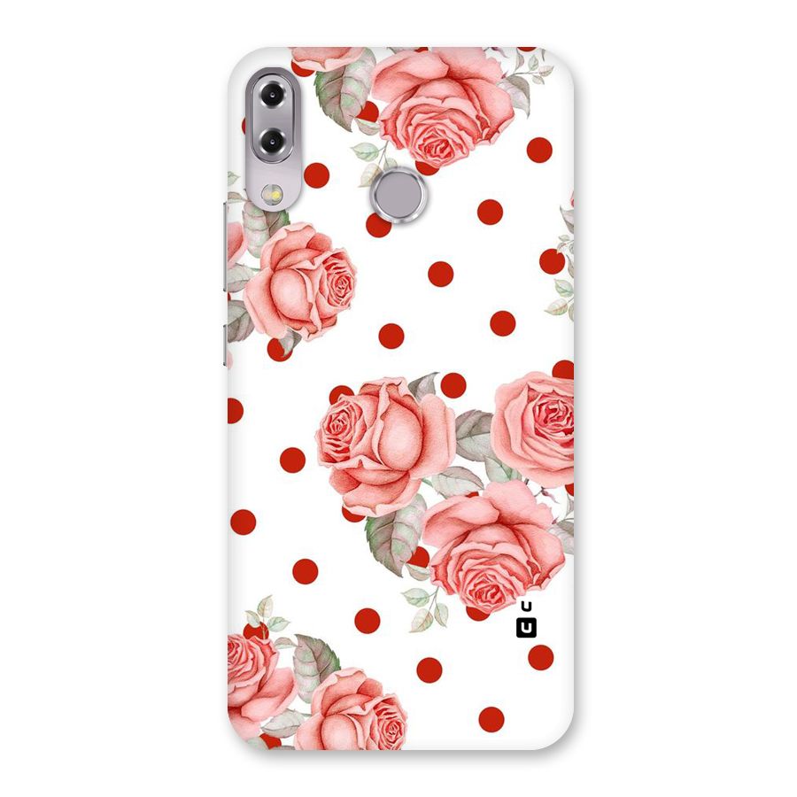 Red Peach Shade Flowers Back Case for Zenfone 5Z
