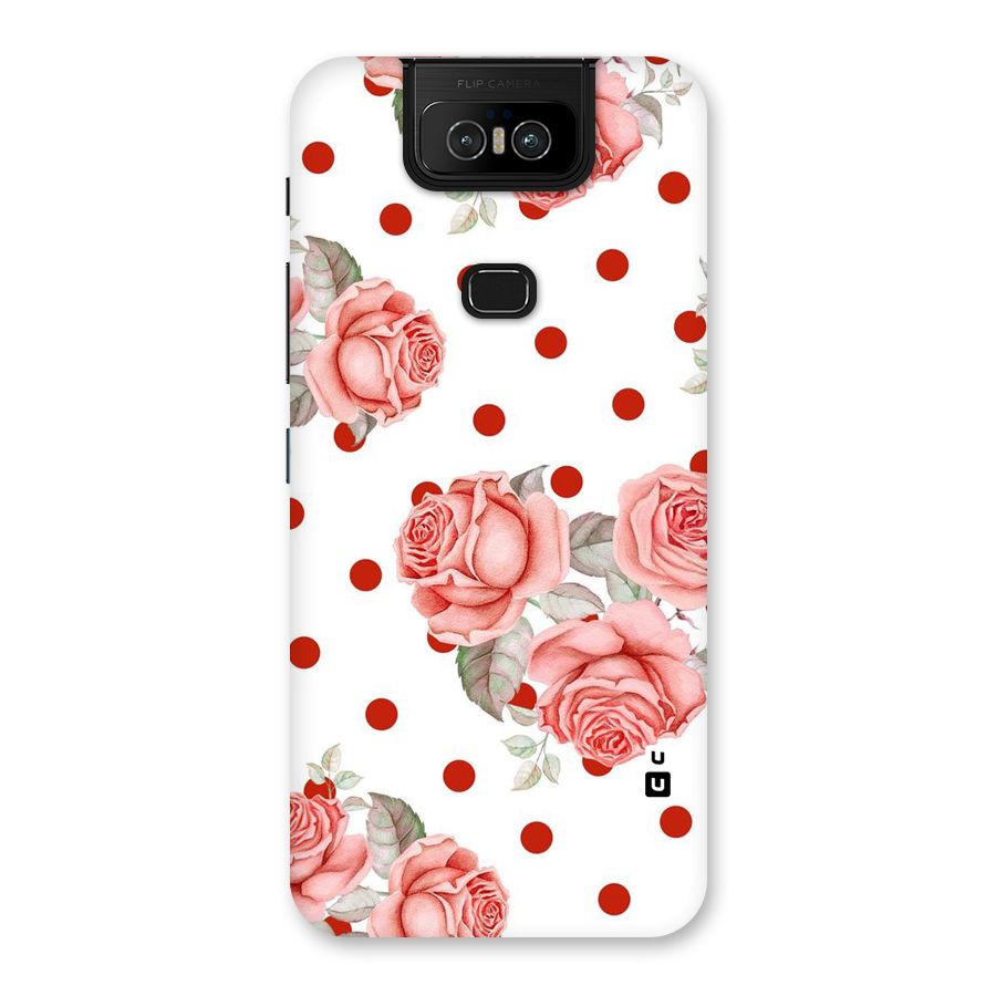 Red Peach Shade Flowers Back Case for Zenfone 6z