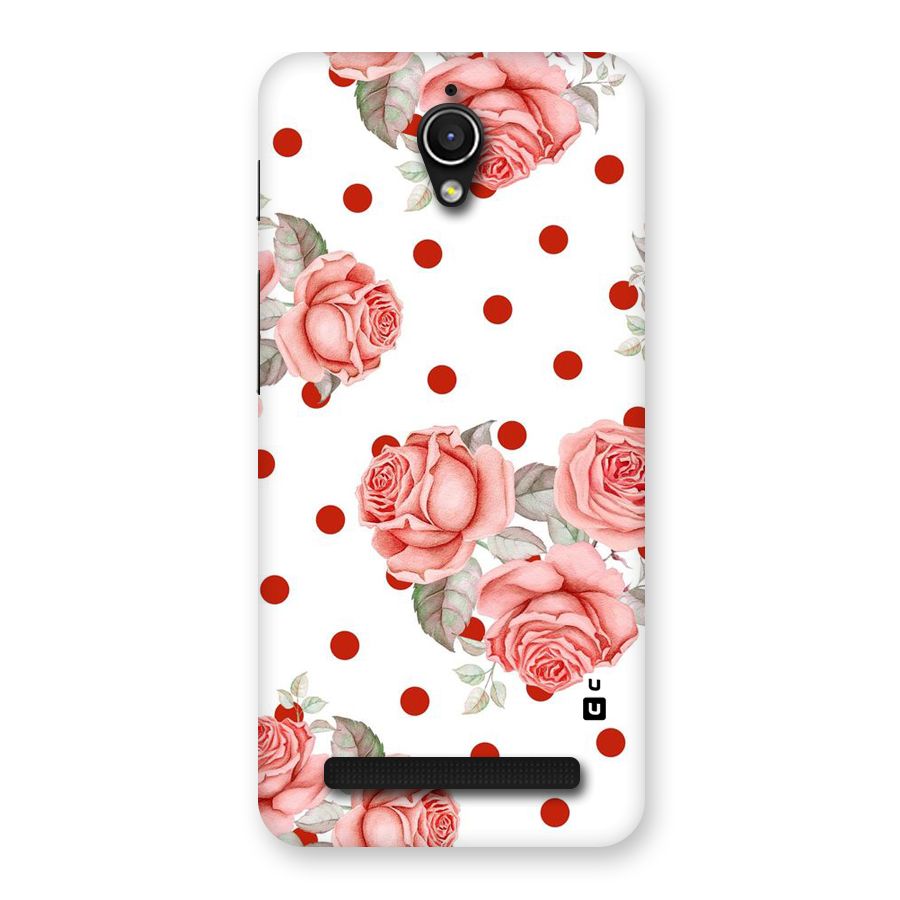Red Peach Shade Flowers Back Case for Zenfone Go