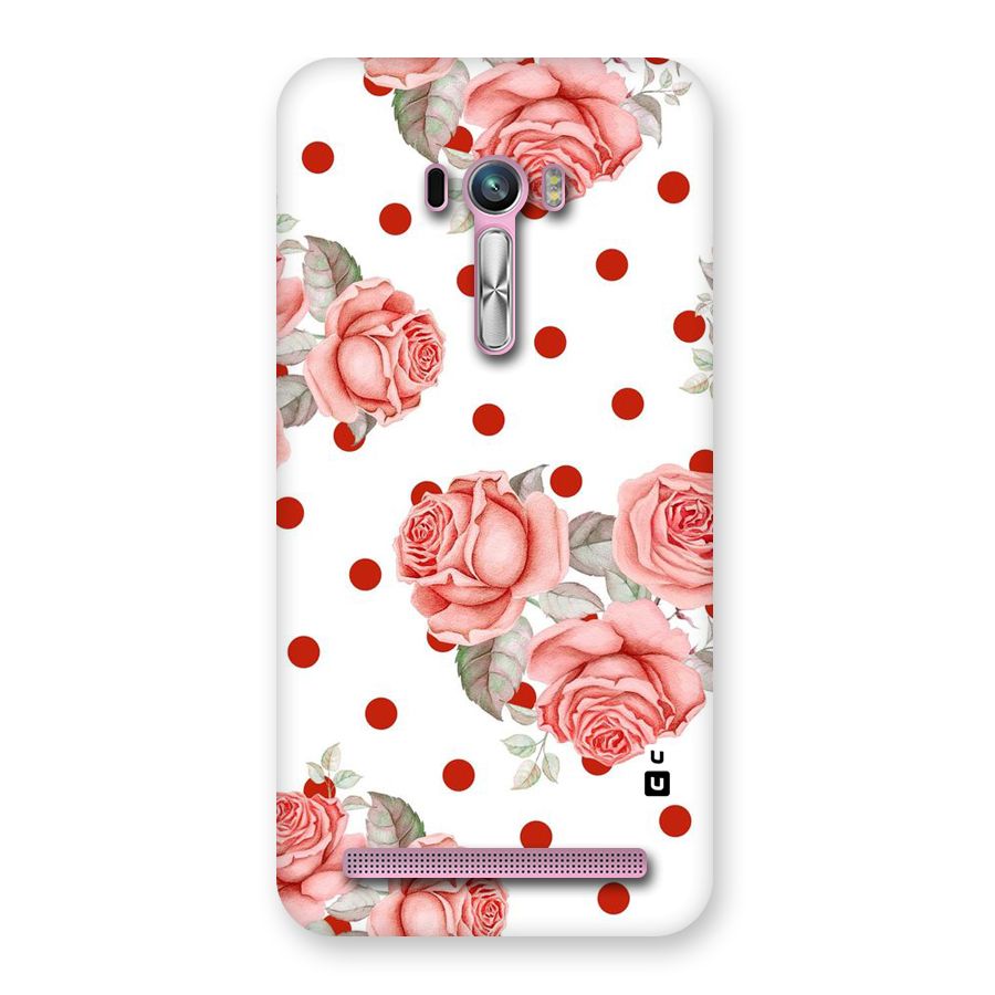 Red Peach Shade Flowers Back Case for Zenfone Selfie