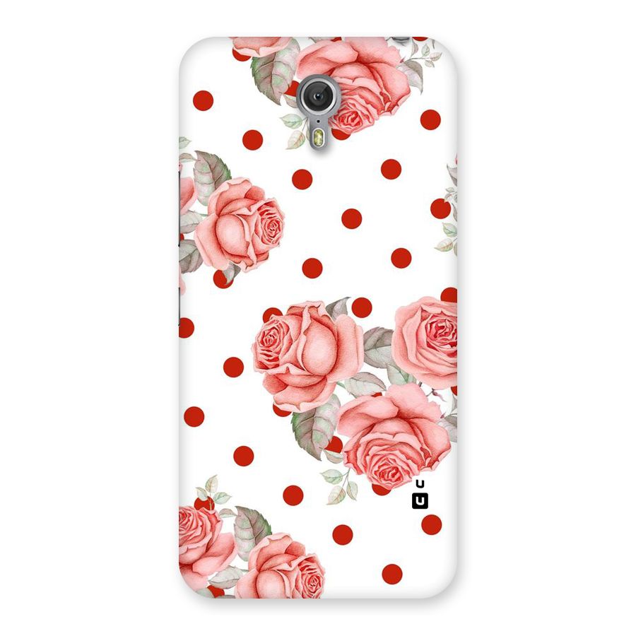 Red Peach Shade Flowers Back Case for Zuk Z1