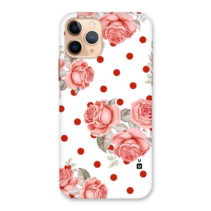 Red Peach Shade Flowers Back Case for iPhone 11 Pro