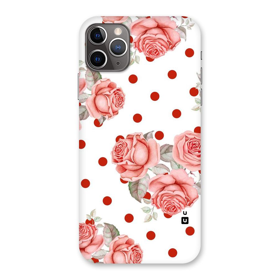 Red Peach Shade Flowers Back Case for iPhone 11 Pro Max