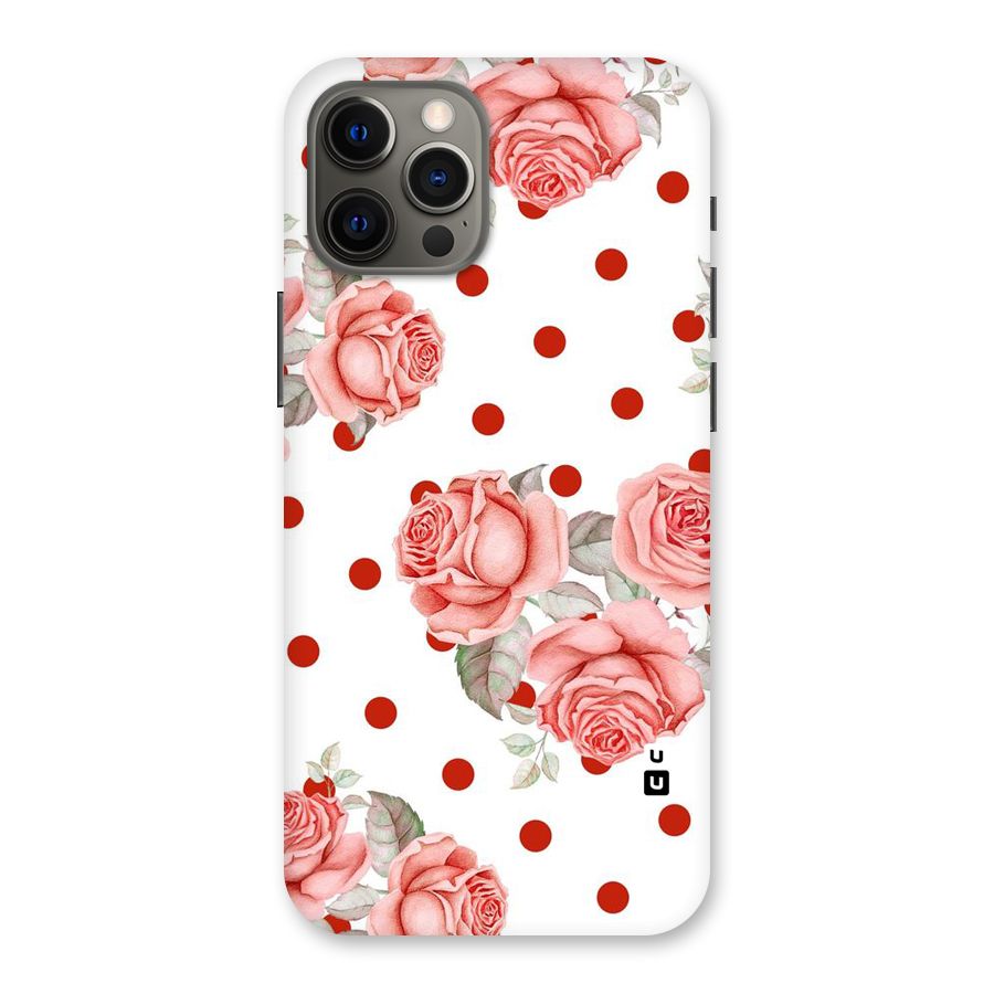 Red Peach Shade Flowers Back Case for iPhone 12 Pro Max