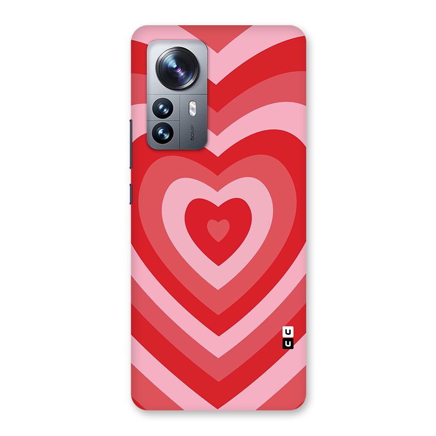 Red Retro Hearts Back Case for Xiaomi 12 Pro