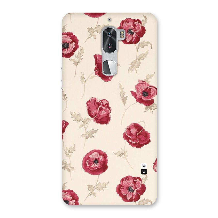 Red Rose Floral Art Back Case for Coolpad Cool 1