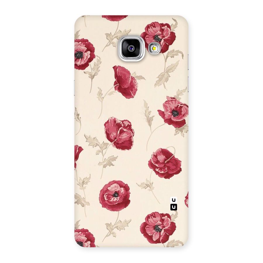 Red Rose Floral Art Back Case for Galaxy A5 2016