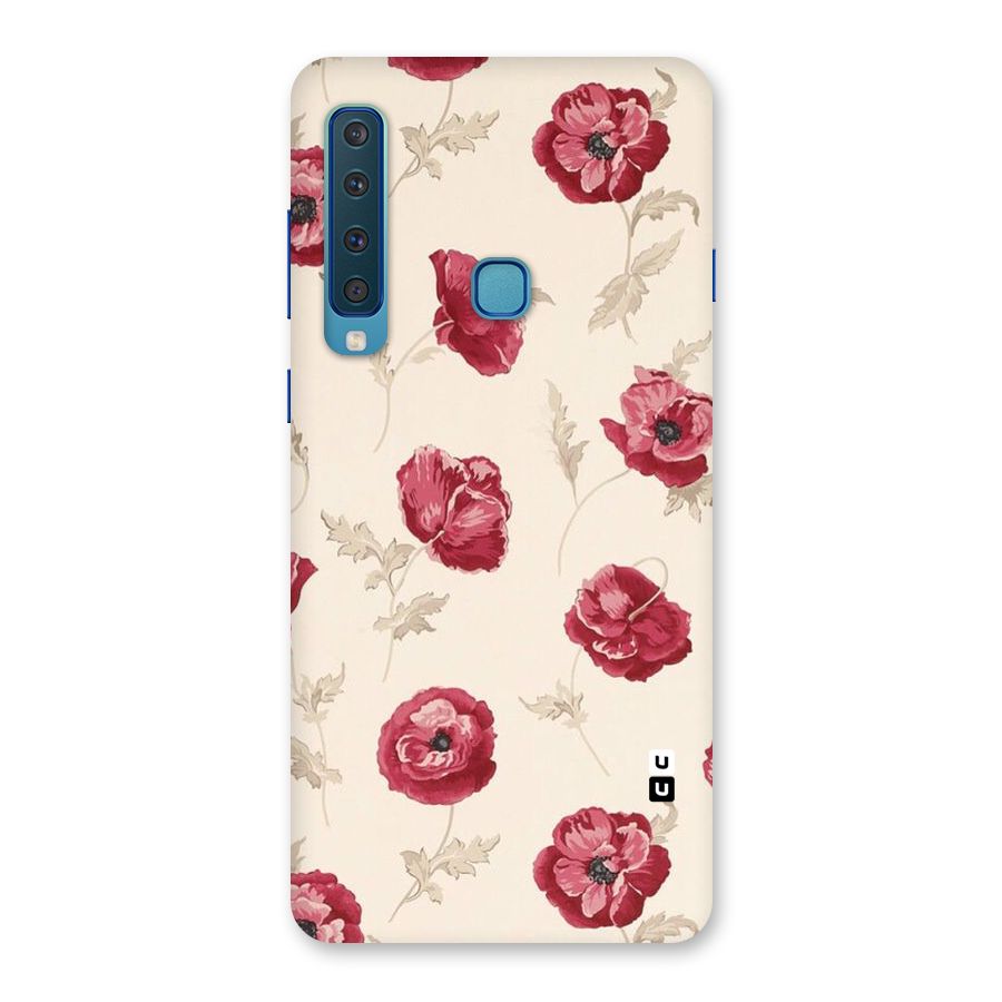 Red Rose Floral Art Back Case for Galaxy A9 (2018)