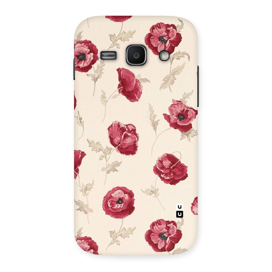 Red Rose Floral Art Back Case for Galaxy Ace 3