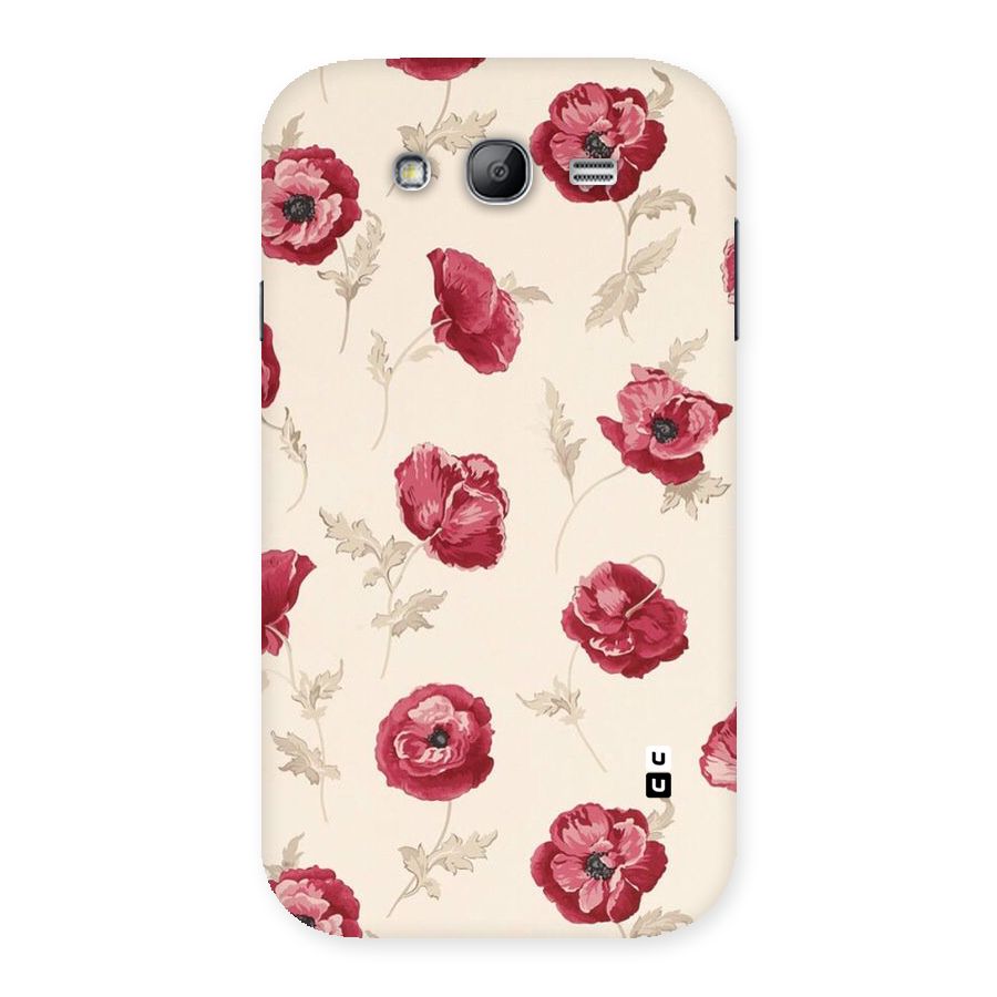 Red Rose Floral Art Back Case for Galaxy Grand