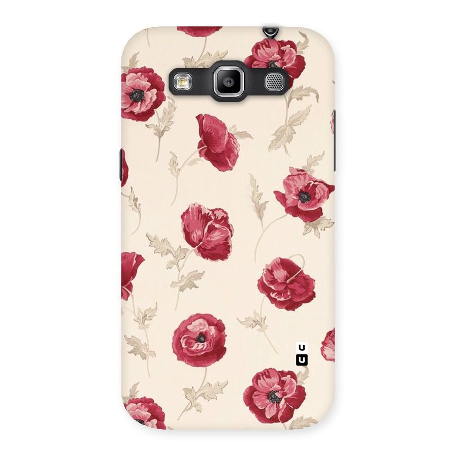 Red Rose Floral Art Back Case for Galaxy Grand Quattro