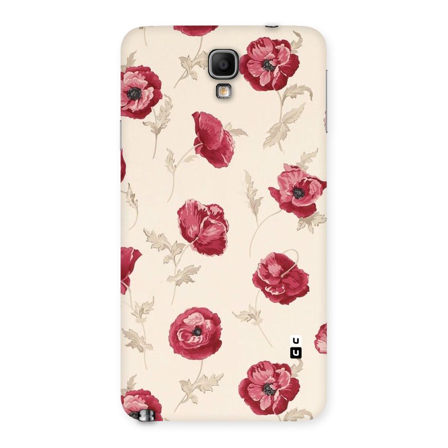 Red Rose Floral Art Back Case for Galaxy Note 3 Neo