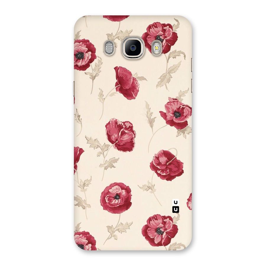 Red Rose Floral Art Back Case for Galaxy On8