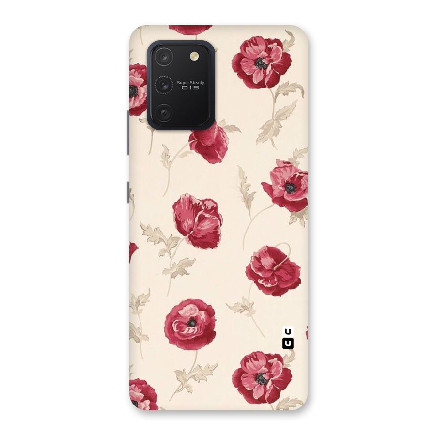Red Rose Floral Art Back Case for Galaxy S10 Lite