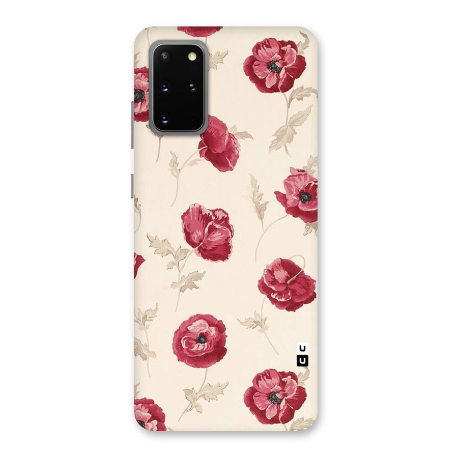 Red Rose Floral Art Back Case for Galaxy S20 Plus