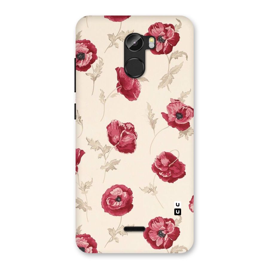 Red Rose Floral Art Back Case for Gionee X1
