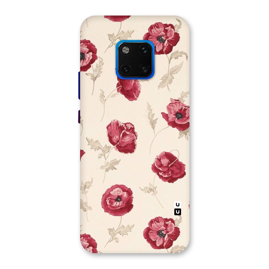 Red Rose Floral Art Back Case for Huawei Mate 20 Pro