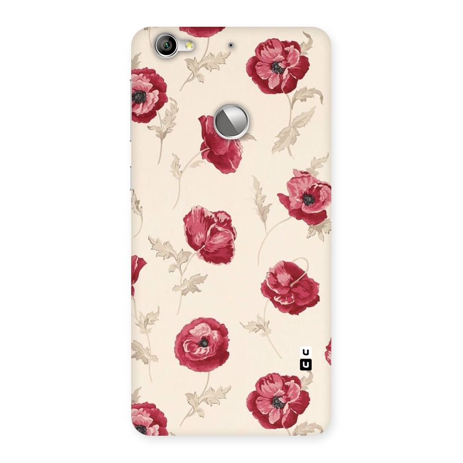 Red Rose Floral Art Back Case for LeTV Le 1s