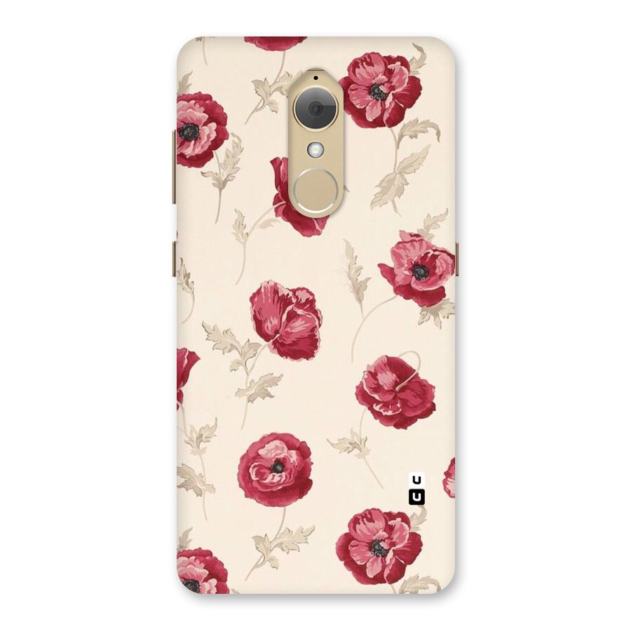 Red Rose Floral Art Back Case for Lenovo K8