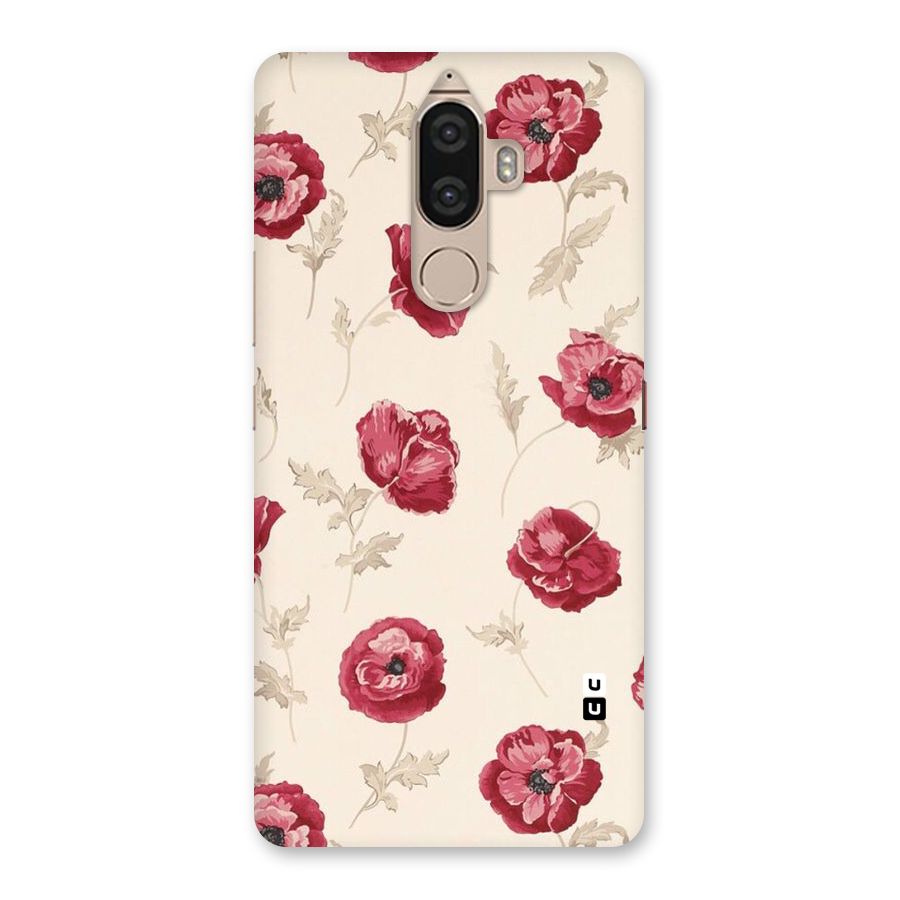 Red Rose Floral Art Back Case for Lenovo K8 Note