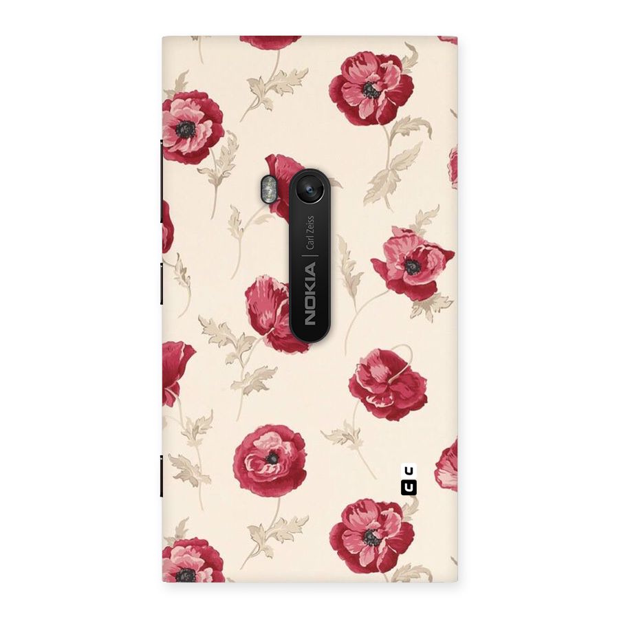 Red Rose Floral Art Back Case for Lumia 920