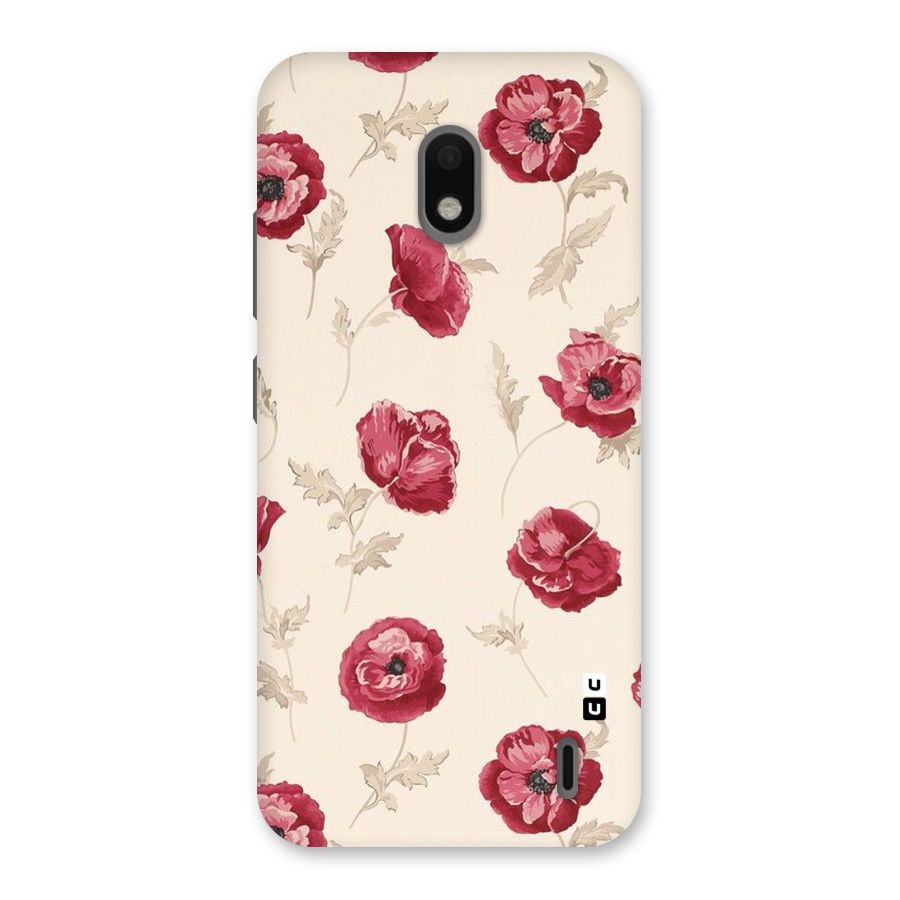 Red Rose Floral Art Back Case for Nokia 2.2