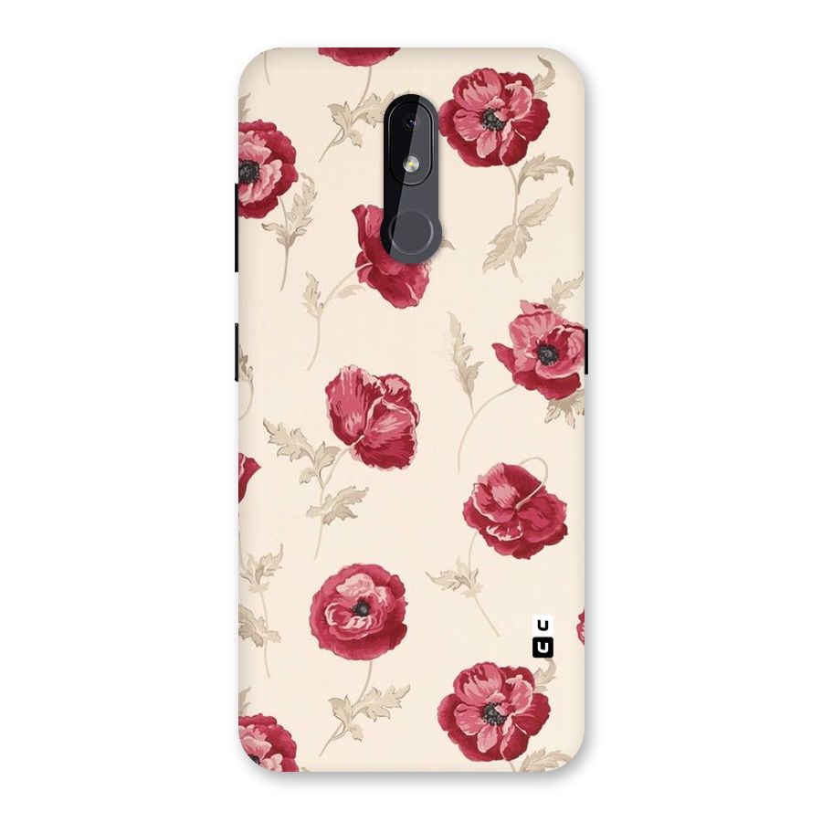 Red Rose Floral Art Back Case for Nokia 3.2