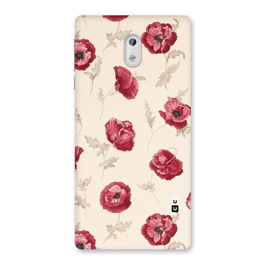 Red Rose Floral Art Back Case for Nokia 3