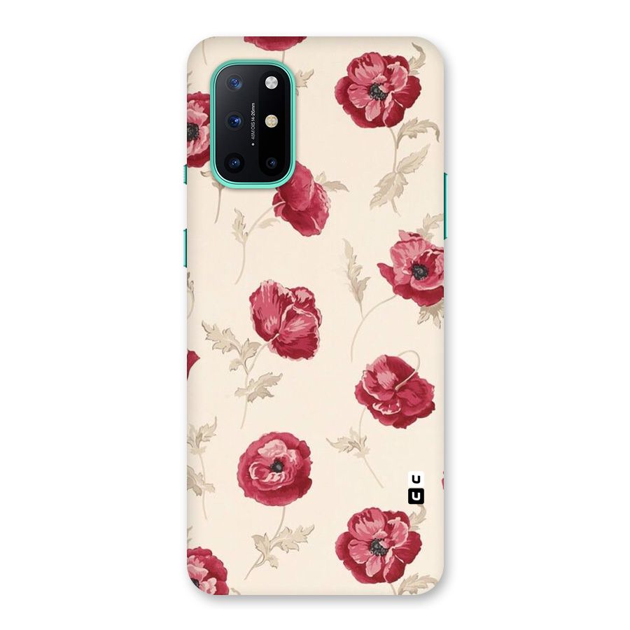 Red Rose Floral Art Back Case for OnePlus 8T