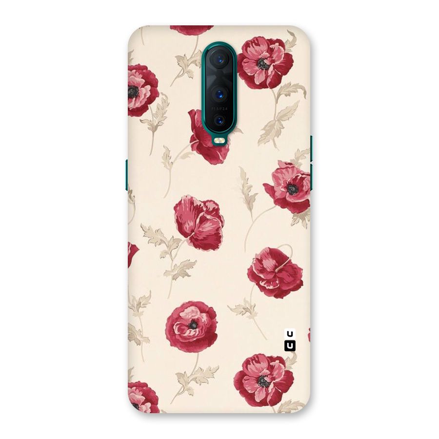 Red Rose Floral Art Back Case for Oppo R17 Pro