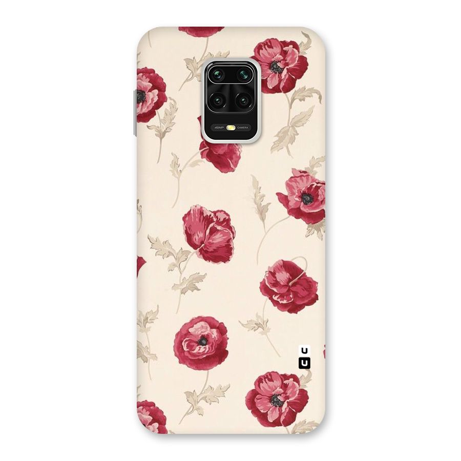 Red Rose Floral Art Back Case for Poco M2 Pro
