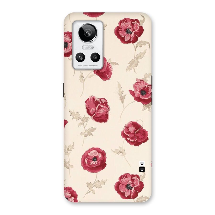 Red Rose Floral Art Back Case for Realme GT Neo 3