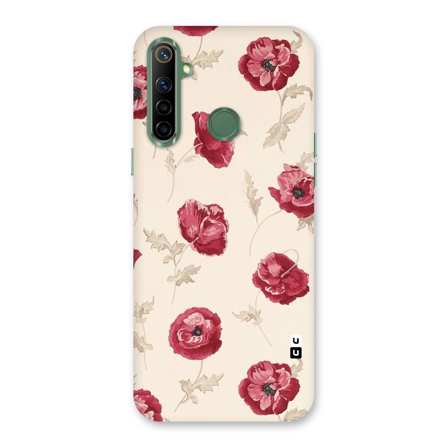 Red Rose Floral Art Back Case for Realme Narzo 10