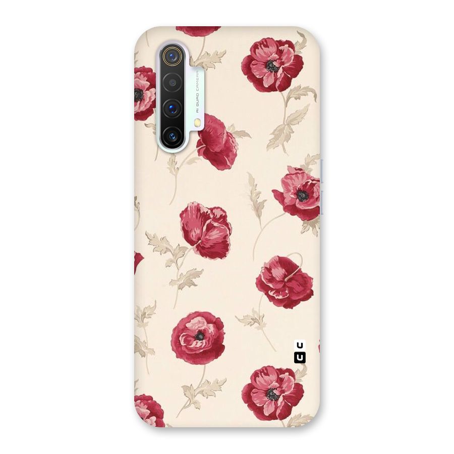 Red Rose Floral Art Back Case for Realme X3 SuperZoom