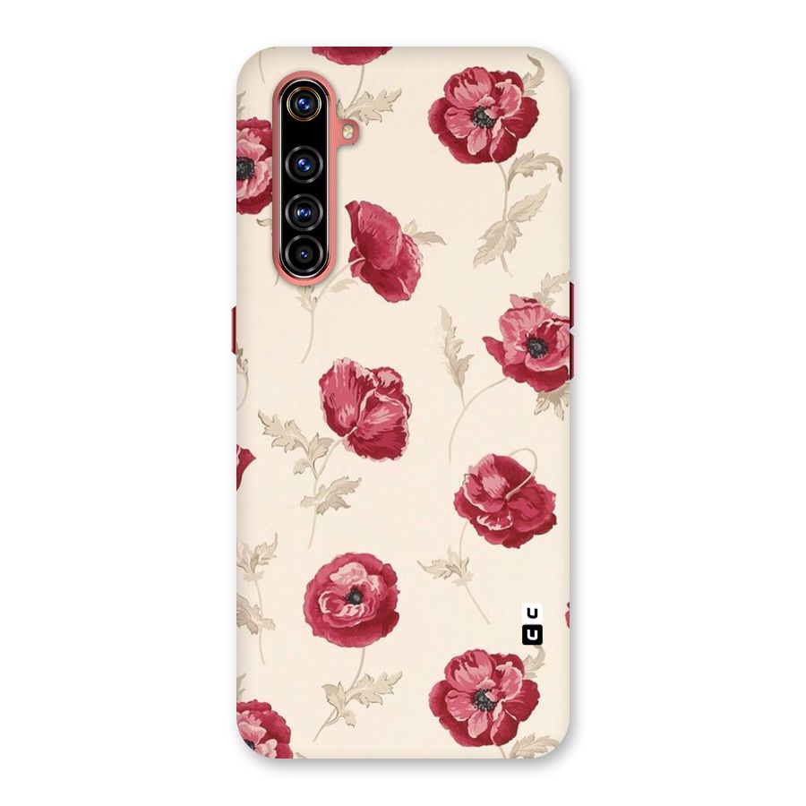 Red Rose Floral Art Back Case for Realme X50 Pro