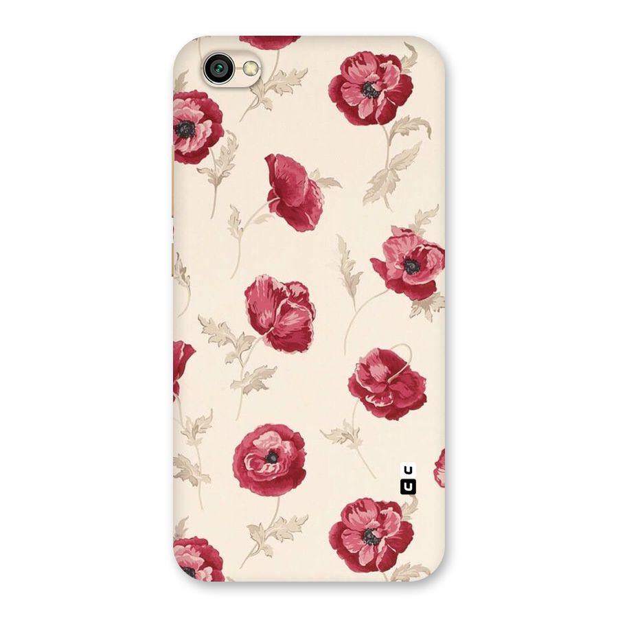 Red Rose Floral Art Back Case for Redmi Y1 Lite