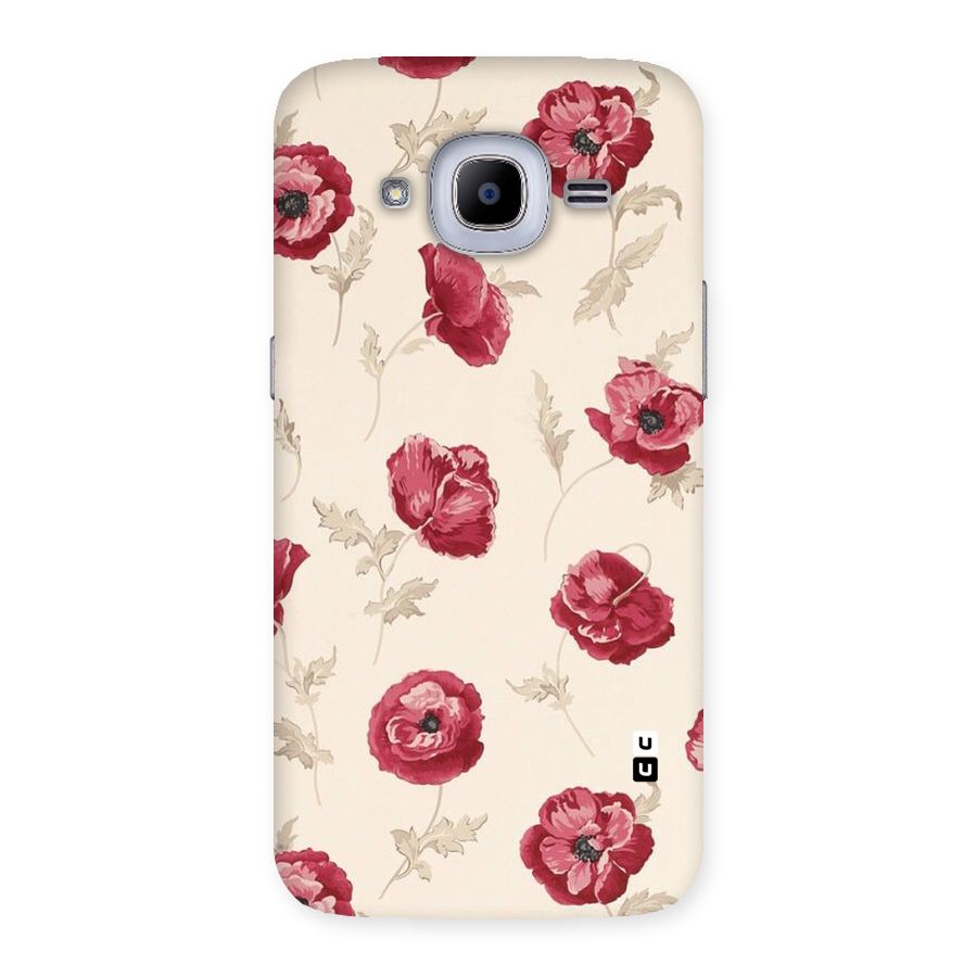 Red Rose Floral Art Back Case for Samsung Galaxy J2 2016