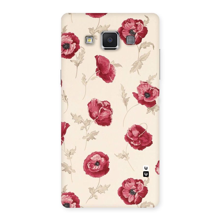 Red Rose Floral Art Back Case for Samsung Galaxy A5
