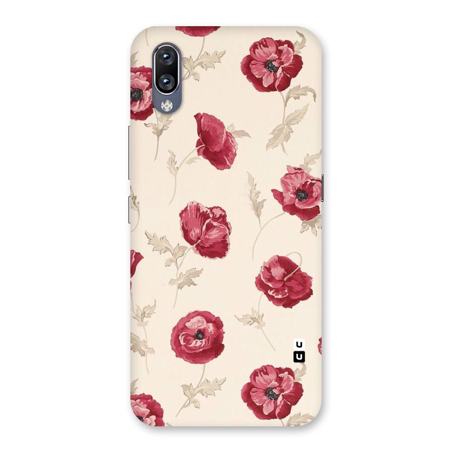 Red Rose Floral Art Back Case for Vivo NEX