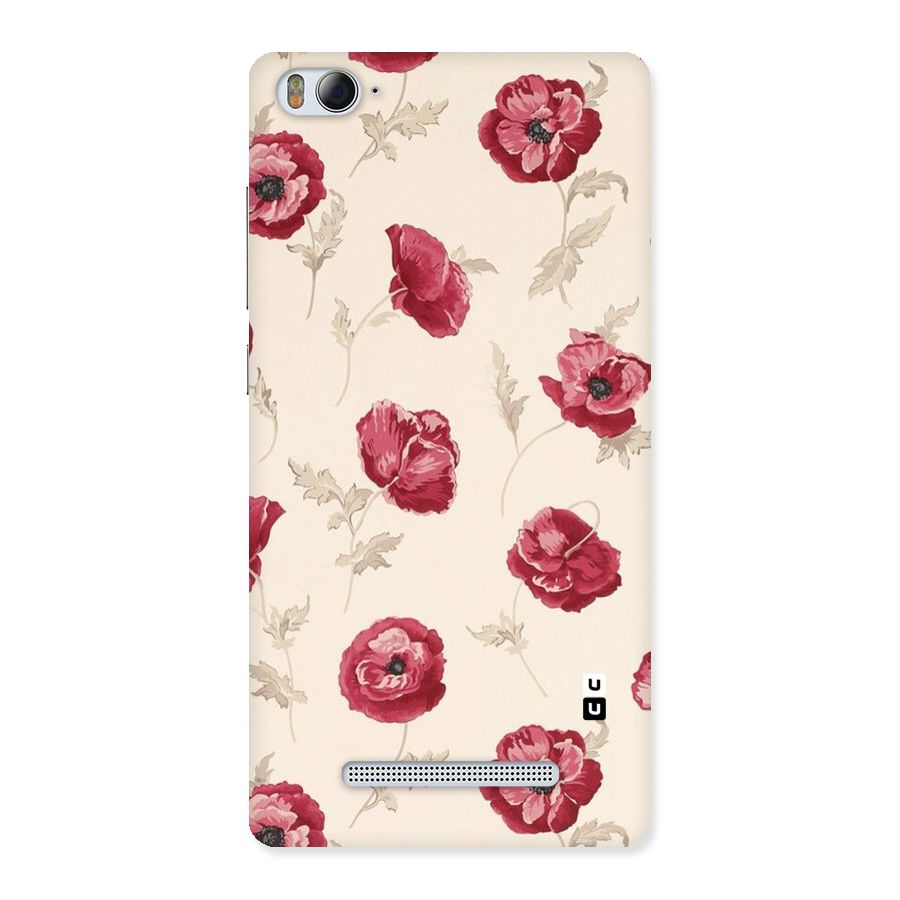Red Rose Floral Art Back Case for Xiaomi Mi4i