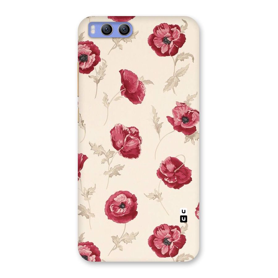 Red Rose Floral Art Back Case for Xiaomi Mi 6