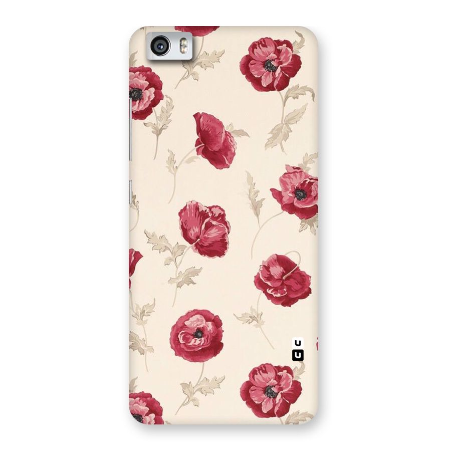 Red Rose Floral Art Back Case for Xiaomi Redmi Mi5