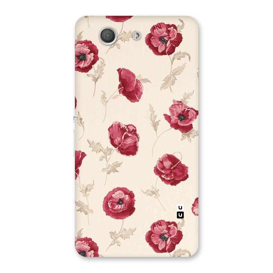 Red Rose Floral Art Back Case for Xperia Z3 Compact